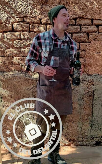 Delantal de cocina unisex, con un bolsillo, regulador, más un vino Orgánico de regalo - Image 2