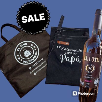 Delantal de cocina unisex, con un bolsillo, regulador, más un vino Orgánico de regalo - Image 6